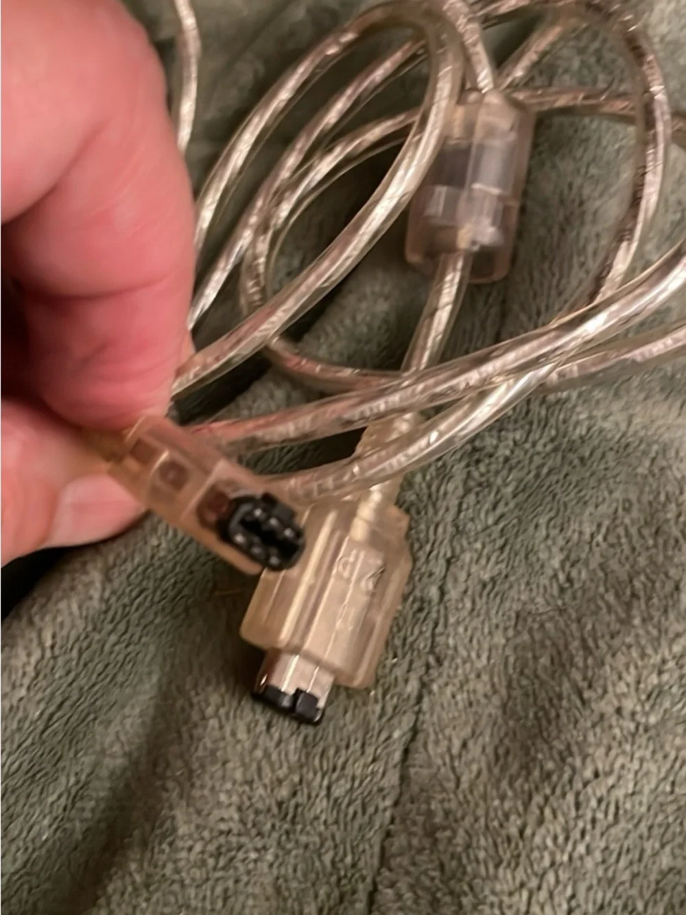 Transparent Clear AV/Controller Extension Cable for Video Game Consoles
